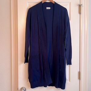 NWT! Blue Long Cardigan